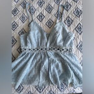 Baby Doll Sheer Blue top